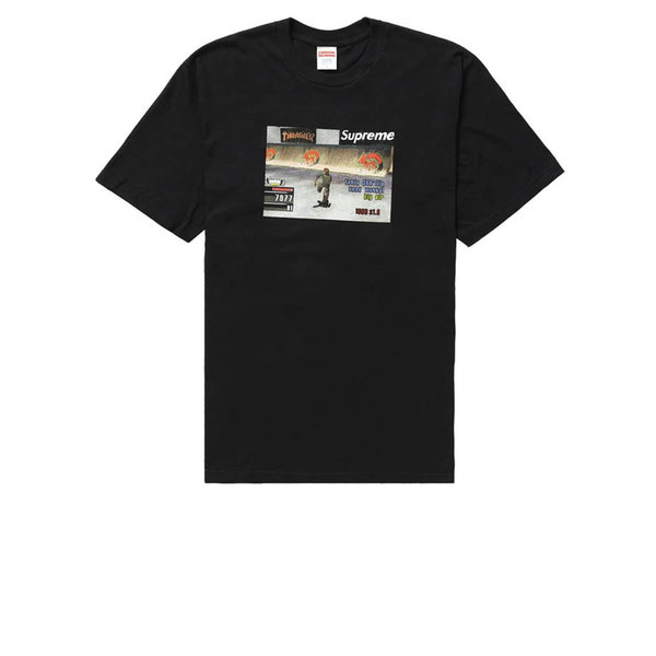 SUPREME THRASHER GAME TEE BLACK FW21