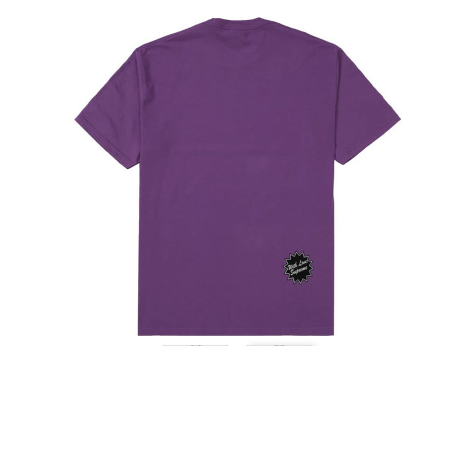 SUPREME JAMIE REID ANARCHY TEE PURPLE SS21