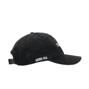 SUPREME GORE-TEX CORDUROY CLASSIC LOGO 6-PANEL BLACK FW21 - Stay Fresh