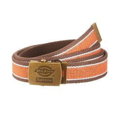 SUPREME DICKIES STRIPE WEBBING BELT BROWN SS22 - Stay