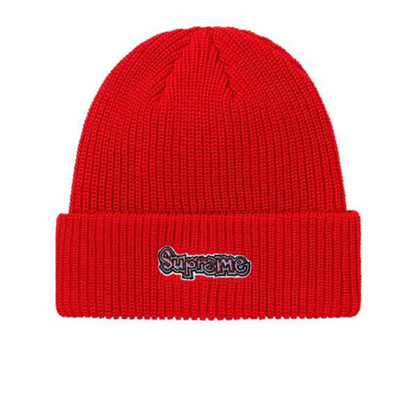 SUPREME GONZ LOGO BEANIE BURNT RED SS21 - Stay Fresh