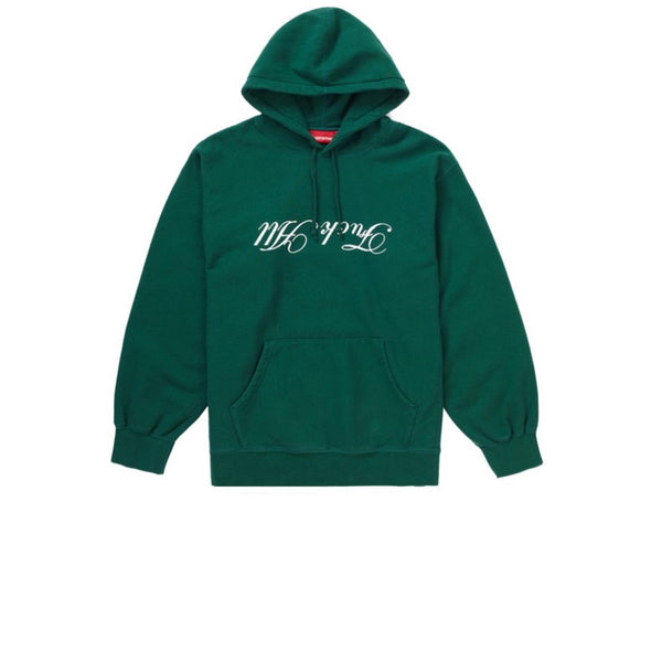 SUPREME FUCK ALL HOODED SWEATSHIRT DARK GREEN SS21 - Stay Fresh