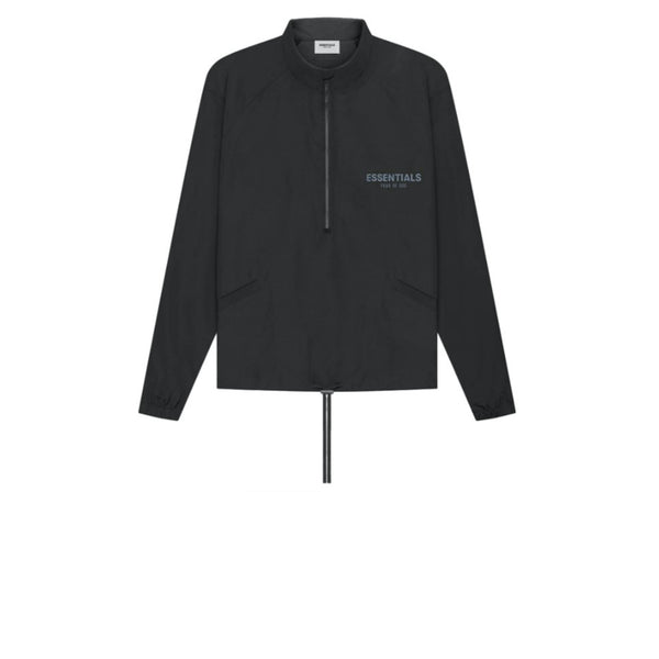 FEAR OF GOD ESSENTIALS HALF ZIP TRACK JACKET BLACK 2021 - Stay Fresh