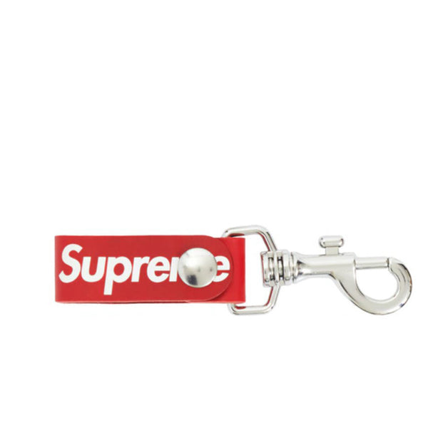 SUPREME LEATHER KEY LOOP RED SS21