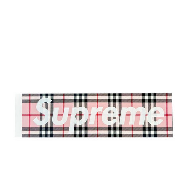 SUPREME X BURBERRY BOX LOGO STICKER SET PINK SS22 - Stay Fresh