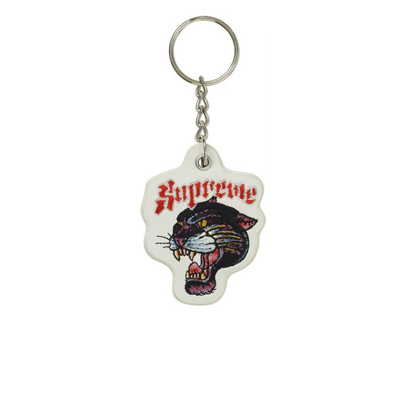 SUPREME PANTHER KEYCHAIN WHITE SS21