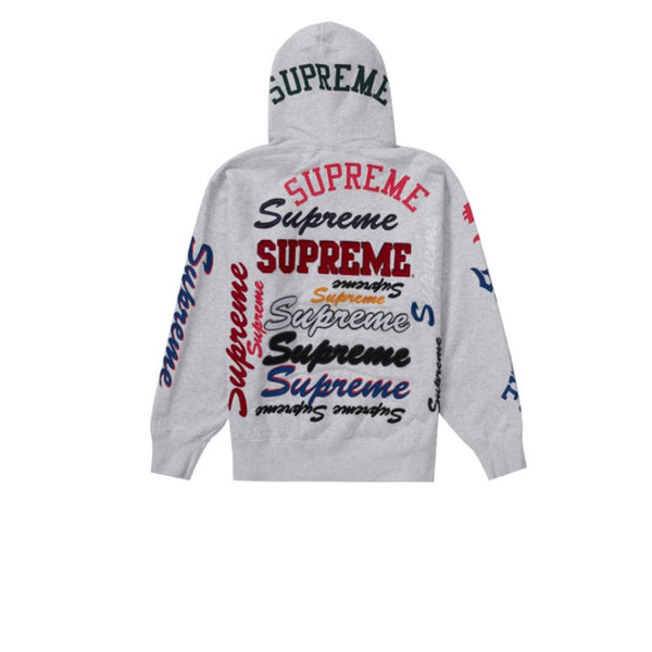 SUPREME MULTI LOGO HOODED SWEATSHIRT ASH GREY FW21 - Stay Fresh