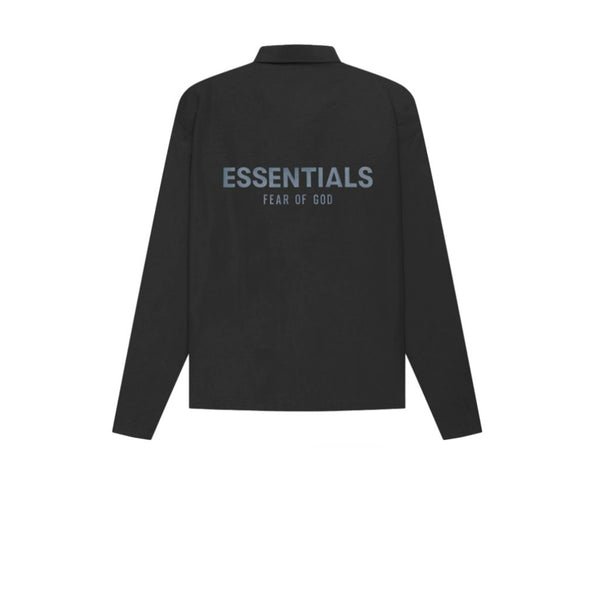 FEAR OF GOD ESSENTIALS COACHES JACKET BLACK 2021