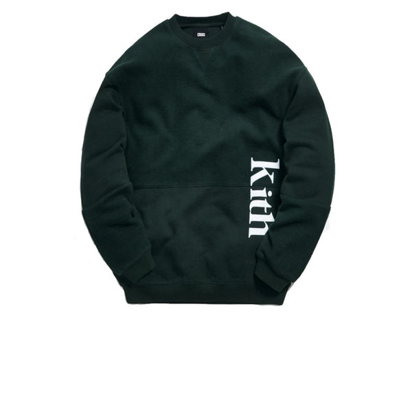 KITH PANELED CREWNECK SCARAB GREEN - Stay Fresh