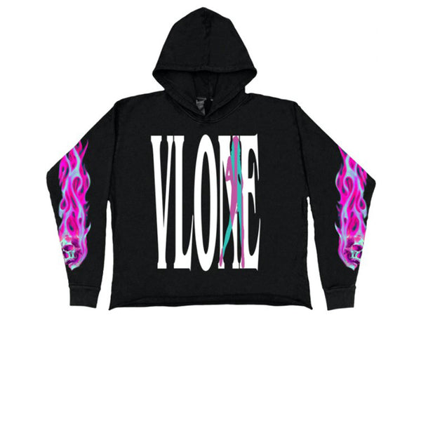 RvceShops - VLONE VICE CITY HOODIE BLACK SS21 - EMBROIDERED BAJA