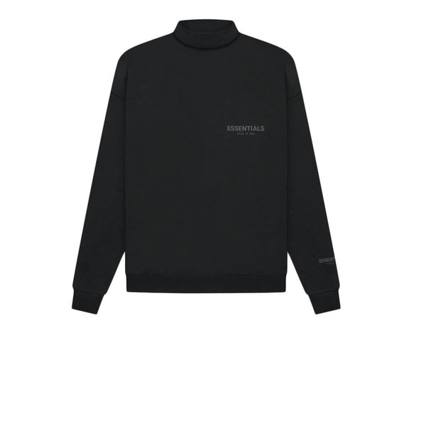 FEAR OF GOD ESSENTIALS MOCKNECK SWEATSHIRT BLACK FW21 - Stay Fresh