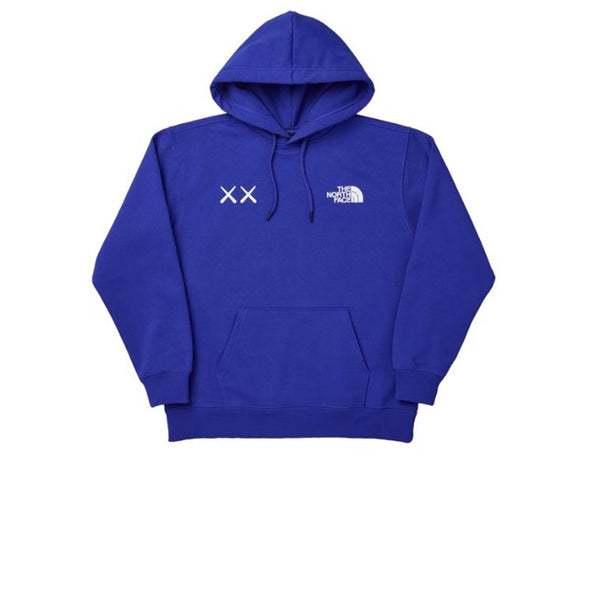 KAWS X THE NORTH FACE POPOVER HOODIE BOLT BLUE FW21