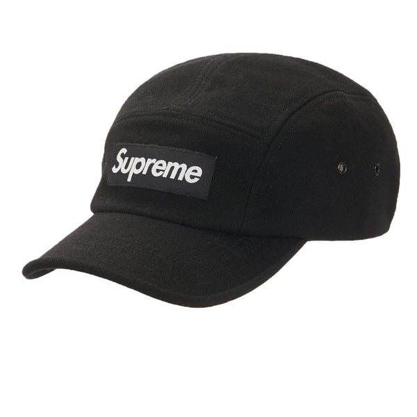 SUPREME WOOL CAMP CAP BLACK FW21