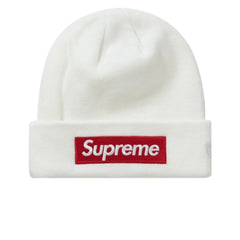 SUPREME NEW ERA BOX LOGO BEANIE WHITE FW21 - Stay Fresh