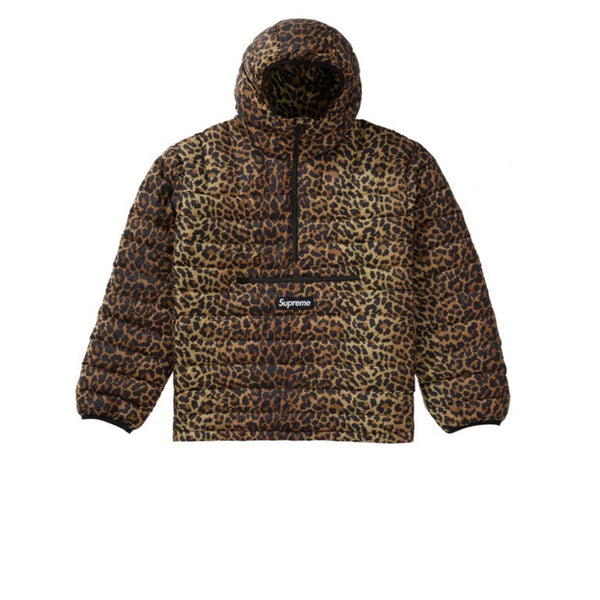 SUPREME MICRO DOWN HALF ZIP HOODED PULLOVER LEOPARD FW21 - Stay Fresh