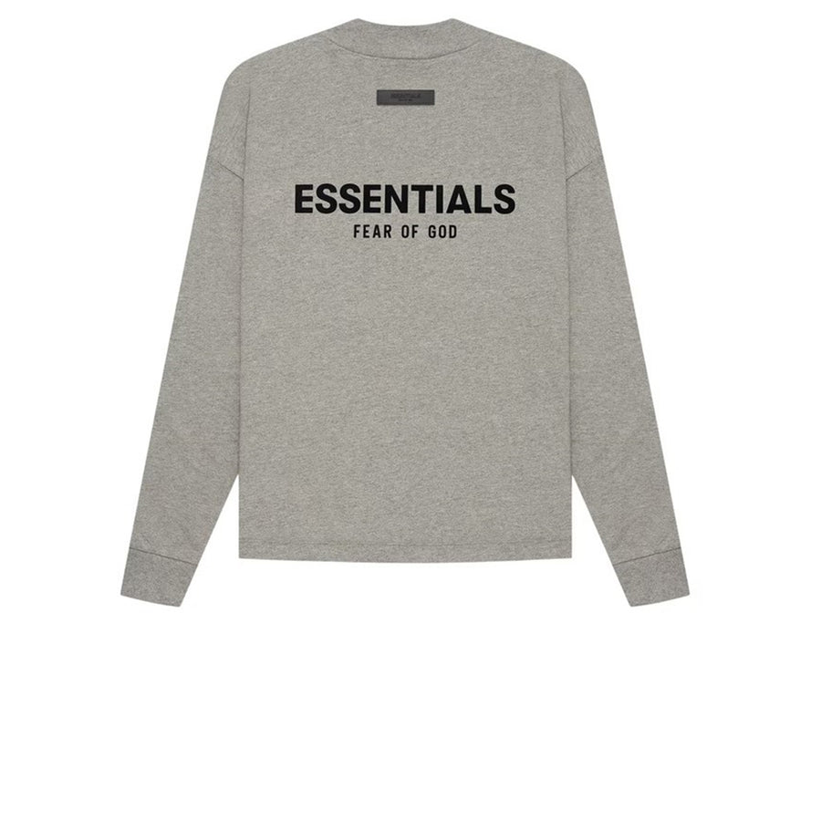 FEAR OF GOD ESSENTIALS L/S T-SHIRT DARK OATMEAL SS22