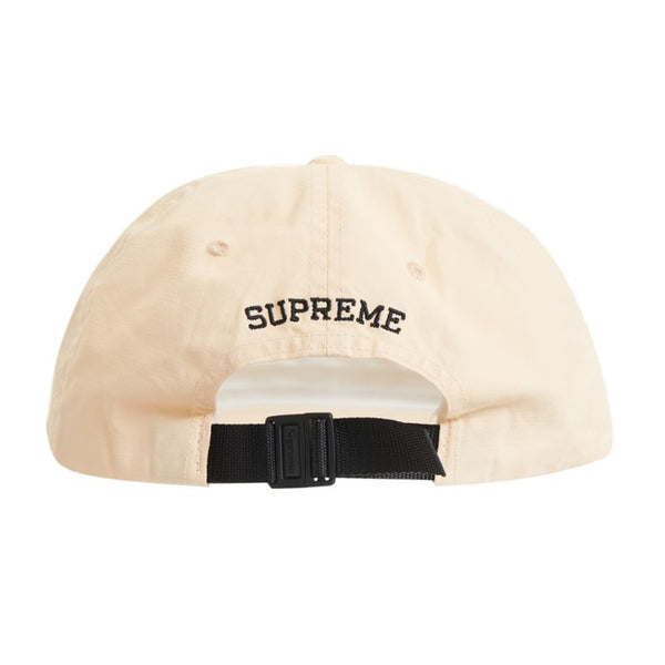 SUPREME SMALL BOX COATED LINEN 6-PANEL OFF WHITE SS22