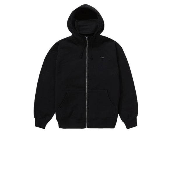 SUPREME SMALL BOX FACEMASK ZIP UP HOODIE BLACK FW20 - Stay Fresh