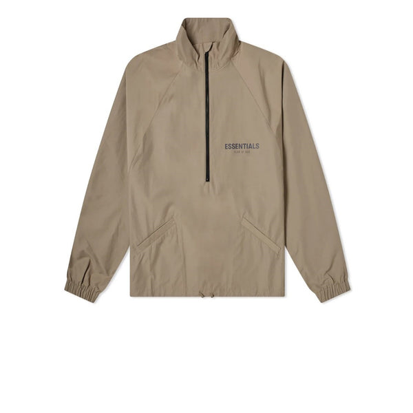 FEAR OF GOD ESSENTIALS HALF ZIP TRACK JACKET TAUPE 2021