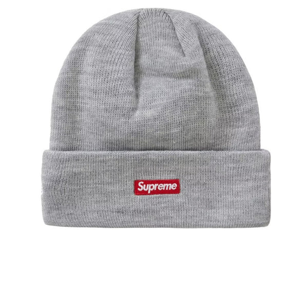 SUPREME NEW ERA S LOGO BEANIE HEATHER GREY FW22 - Stay Fresh