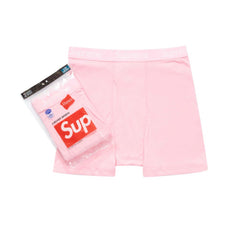 SUPREME HANES BOXER BRIEFS 2 PACK PINK FW21 - Stay Fresh