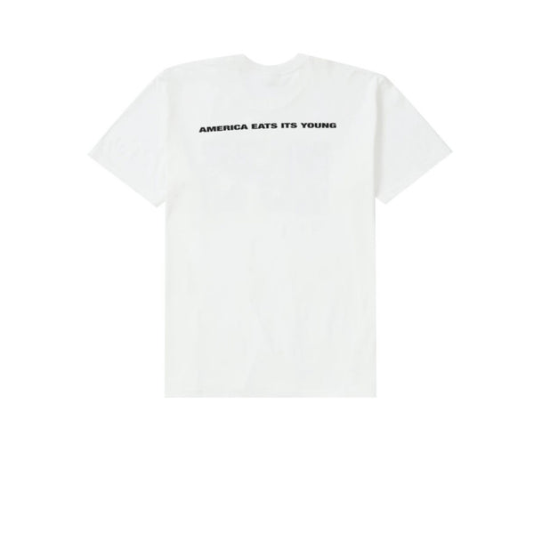 SUPREME AMERICA EATS ITS YOUNG TEE WHITE FW21 - Stay Fresh