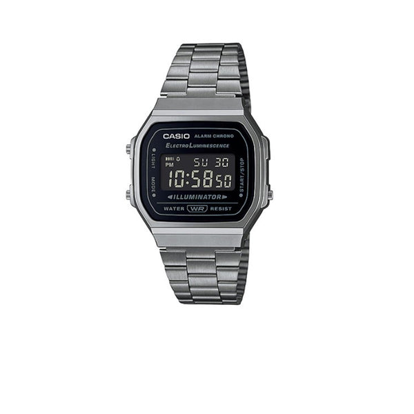 CASIO VINTAGE GUNMETAL COLOUR ADD A168WGG-1B