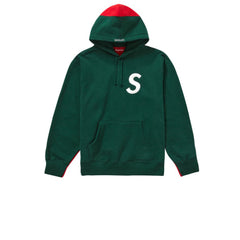 SUPREME S LOGO SPLIT HOODED SWEATSHIRT DARK GREEN FW21 - Stay Fresh