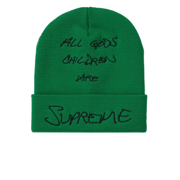 SUPREME GOD'S CHILDREN BEANIE GREEN SS22