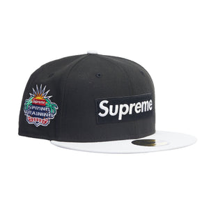 SUPREME SPRING TRAINING BOX LOGO NEW ERA BLACK SS22