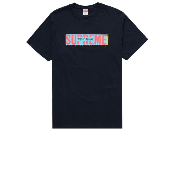 SUPREME ALL OVER TEE NAVY SS22 - Stay Fresh