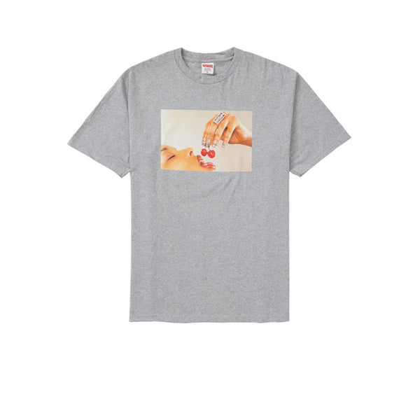 SUPREME CHERRIES TEE HEATHER GREY SS20