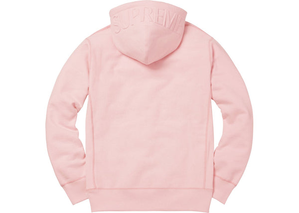 SUPREME EMBOSSED LOGO HOODIED SWEATSHIRT PALE 