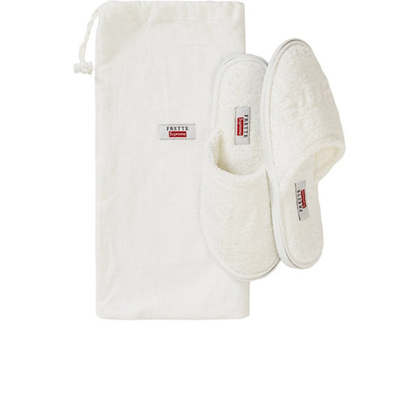 FRETTE X SUPREME SLIPPERS WHITE SS19 - OdegardcarpetsShops