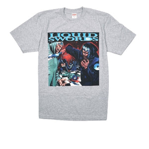 SUPREME LIQUID SWORDS TEE HEATHER GREY FW18 - Stay Fresh