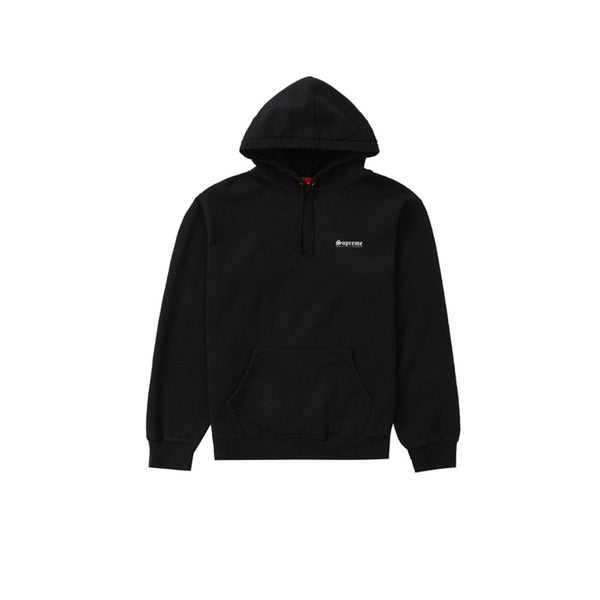 Supreme trademark best sale hooded sweatshirt black