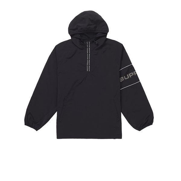 SUPREME RIPSTOP HOODED PULLOVER BLACK SS19