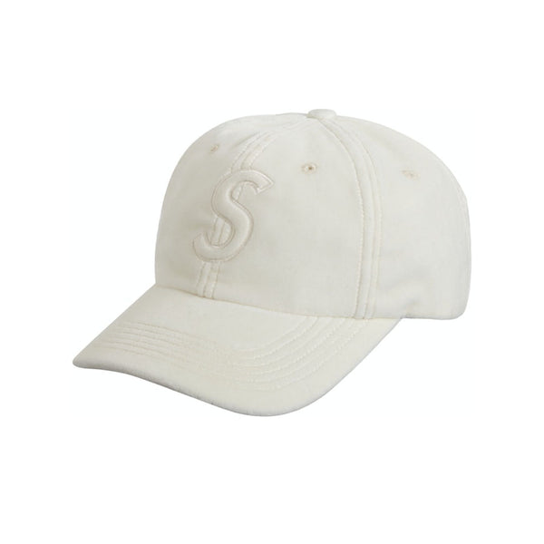 SUPREME VELVET S LOGO 6-PANEL WHITE FW20 - Stay Fresh