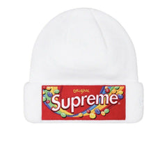 SUPREME X SKITTLES NEW ERA BEANIE WHITE FW21 - Stay Fresh