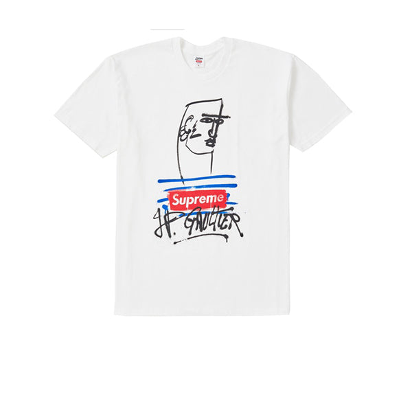 SUPREME JEAN PAUL GAULTIER TEE WHITE SS19 - Stay Fresh