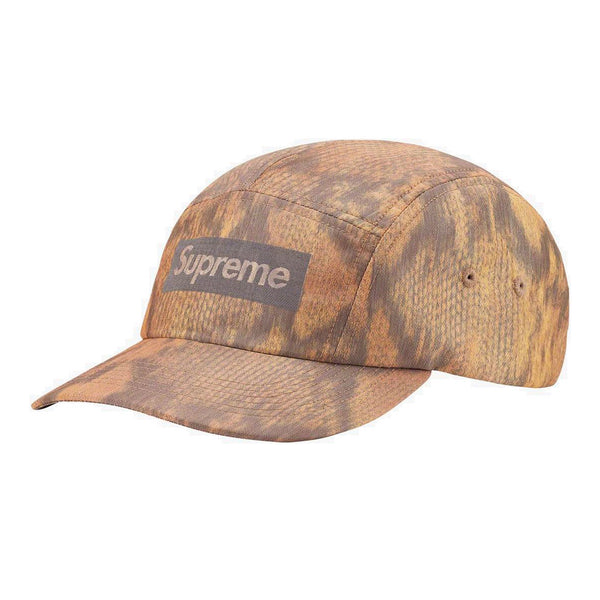 SUPREME REFLECTIVE JACQUARD LOGO CAMP Beige CAP SNAKE FW22