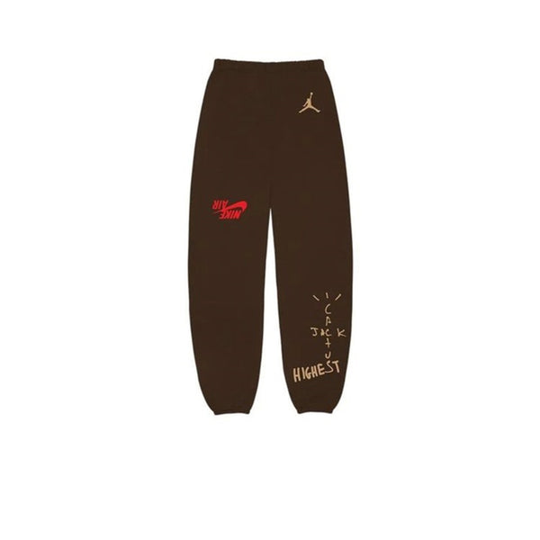 TRAVIS SCOTT X AIR JORDAN CACTUS JACK HIGHEST SWEATPANT BROWN FW19