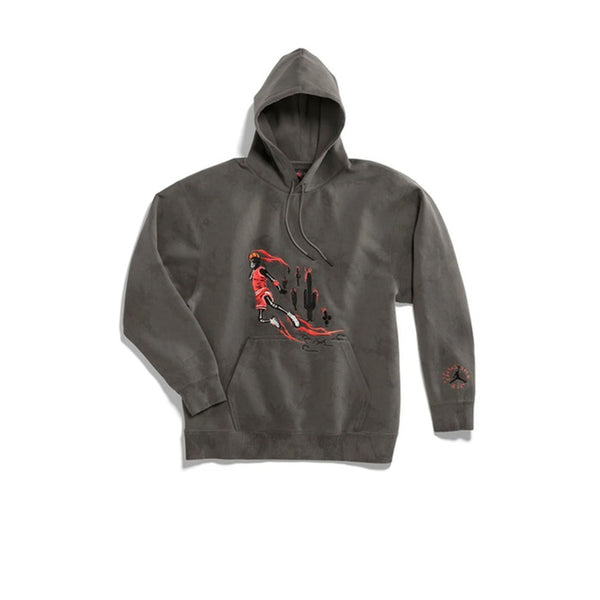 TRAVIS SCOTT X AIR JORDAN WASHED SUEDE HOODIE GREY FW19 - Stay Fresh