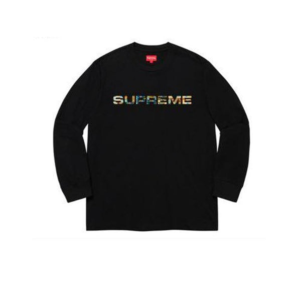 SUPREME META LOGO L/S TOP BLACK SS20