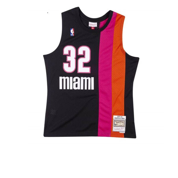 MITCHELL & NESS NBA HARDWOOD CLASSIC SWINGMAN MIAMI HEAT SHAQUILLE O'NEAL ALTERNATE 2005-06 JERSEY BLACK