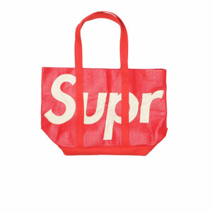 SUPREME RAFFIA TOTE RED SS20 - Stay Fresh