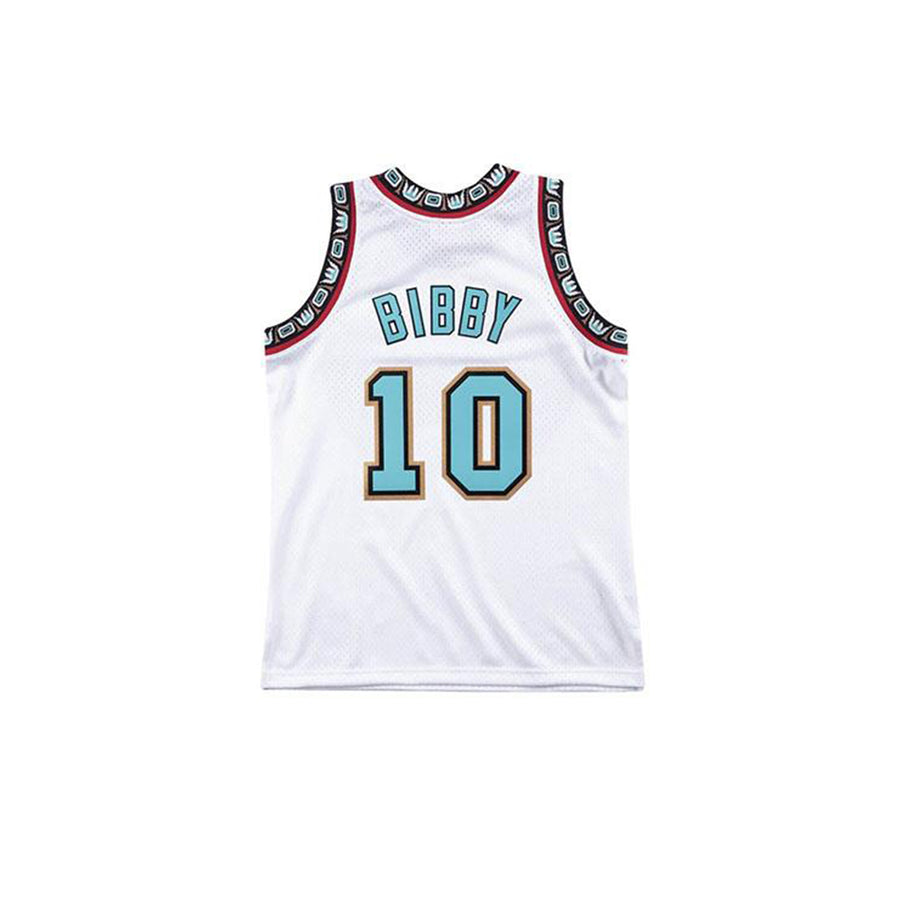 MITCHELL & NESS NBA HARDWOOD CLASSIC SWINGMAN VANCOUVER GRIZZLIES MIKE BIBBY HOME 1998-99 JERSEY WHITE