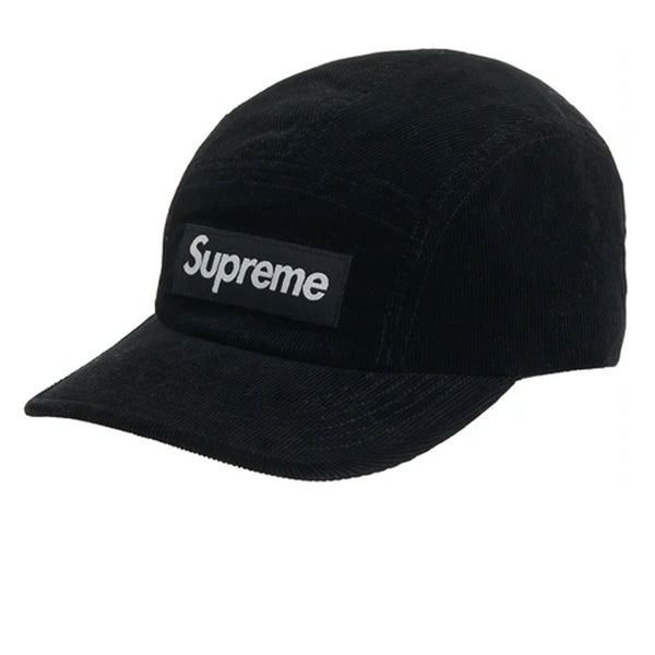 SUPREME GORE-TEX CORDUROY CAMP CAP BLACK FW21
