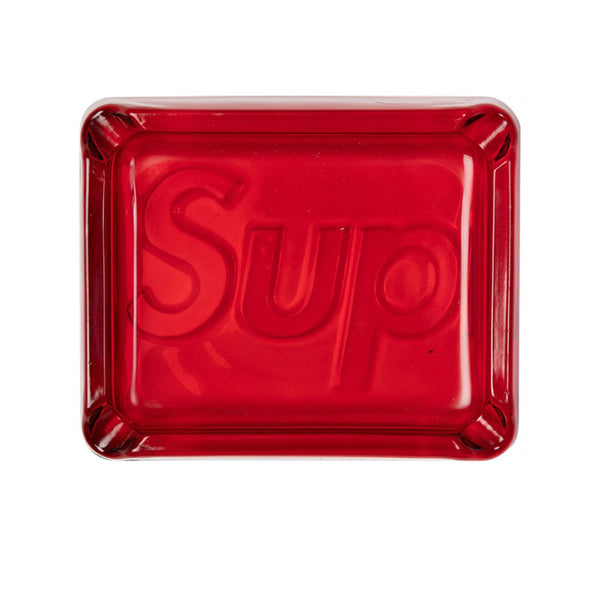 SUPREME DEBOSSED GLASS ASHTRAY RED SS20
