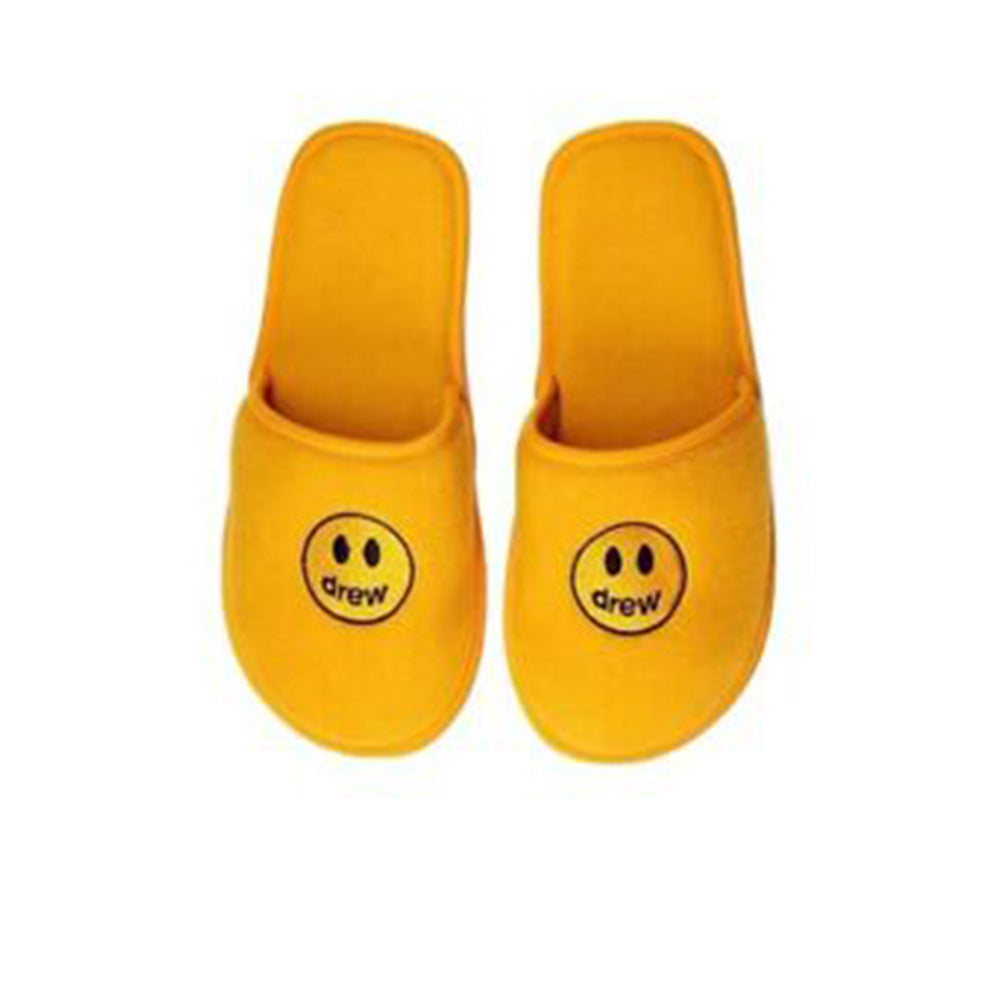 国内発送■drew house■MASCOT SLIPPER / YELLOW × BLACK Drew House Unisex Painted Mascot Platform Golden Yellow Slip Ons